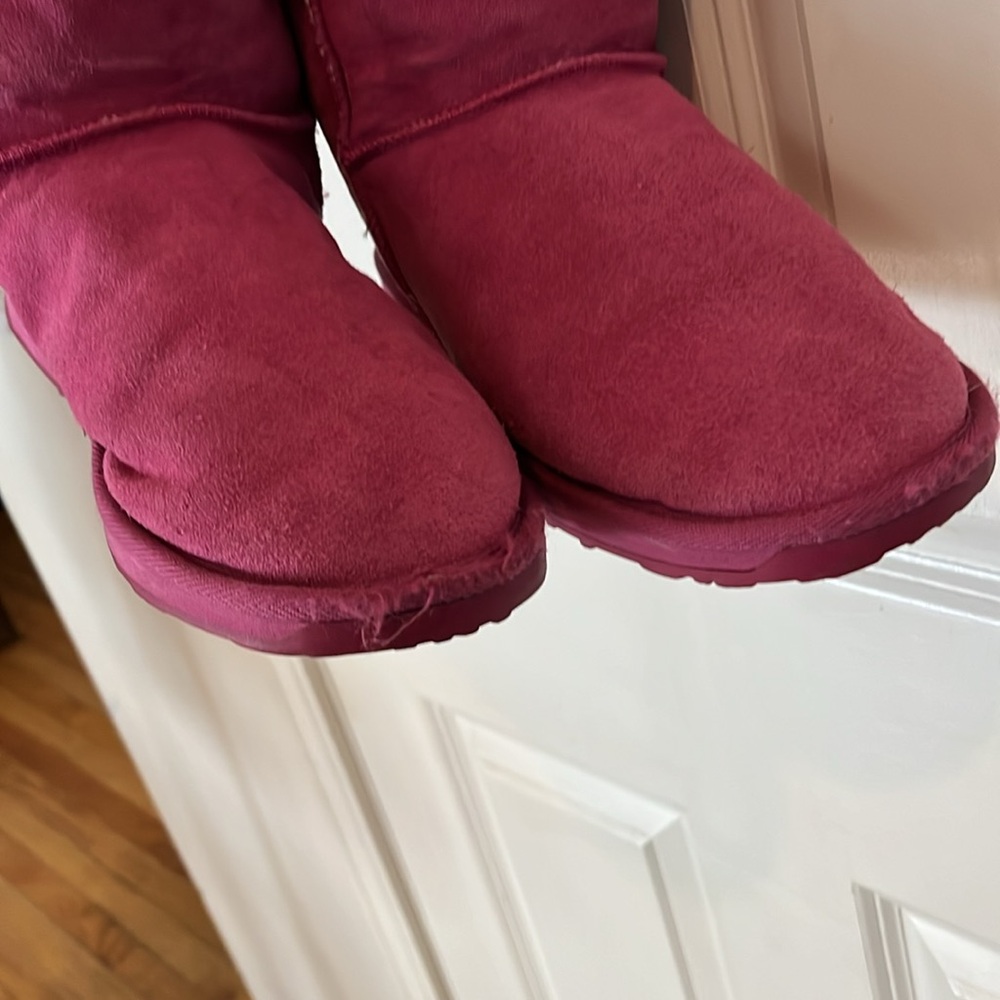 EMU size 10 pink suede boots fully lined with genuine shearling super warm - Picture 9 of 14